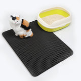 Waterproof Pet Cat Litter Mat EVA Double Layer Cat Litter Trapping Pets Mat Pad Bottom Non-slip Pet Litter Cat Mat Floor
