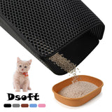 Waterproof Pet Cat Litter Mat EVA Double Layer Cat Litter Trapping Pets Mat Pad Bottom Non-slip Pet Litter Cat Mat Floor