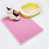 Waterproof Pet Cat Litter Mat EVA Double Layer Cat Litter Trapping Pets Mat Pad Bottom Non-slip Pet Litter Cat Mat Floor
