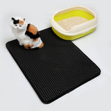 Waterproof Pet Cat Litter Mat EVA Double Layer Cat Litter Trapping Pets Mat Pad Bottom Non-slip Pet Litter Cat Mat Floor