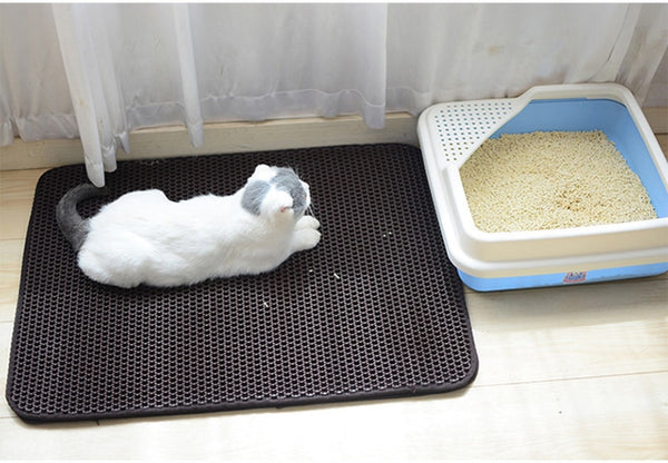 Waterproof cat litter mat